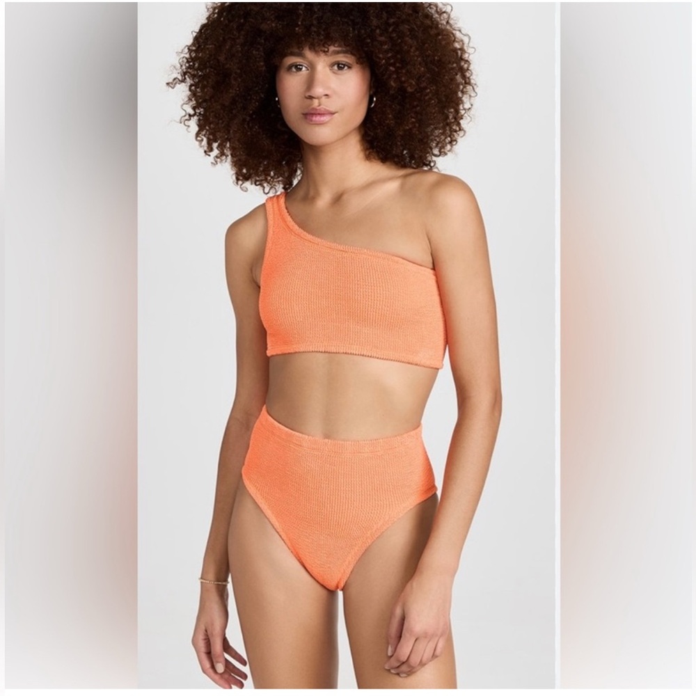 Hunza G Nancy Bikini Set, one size fits all in bright orange